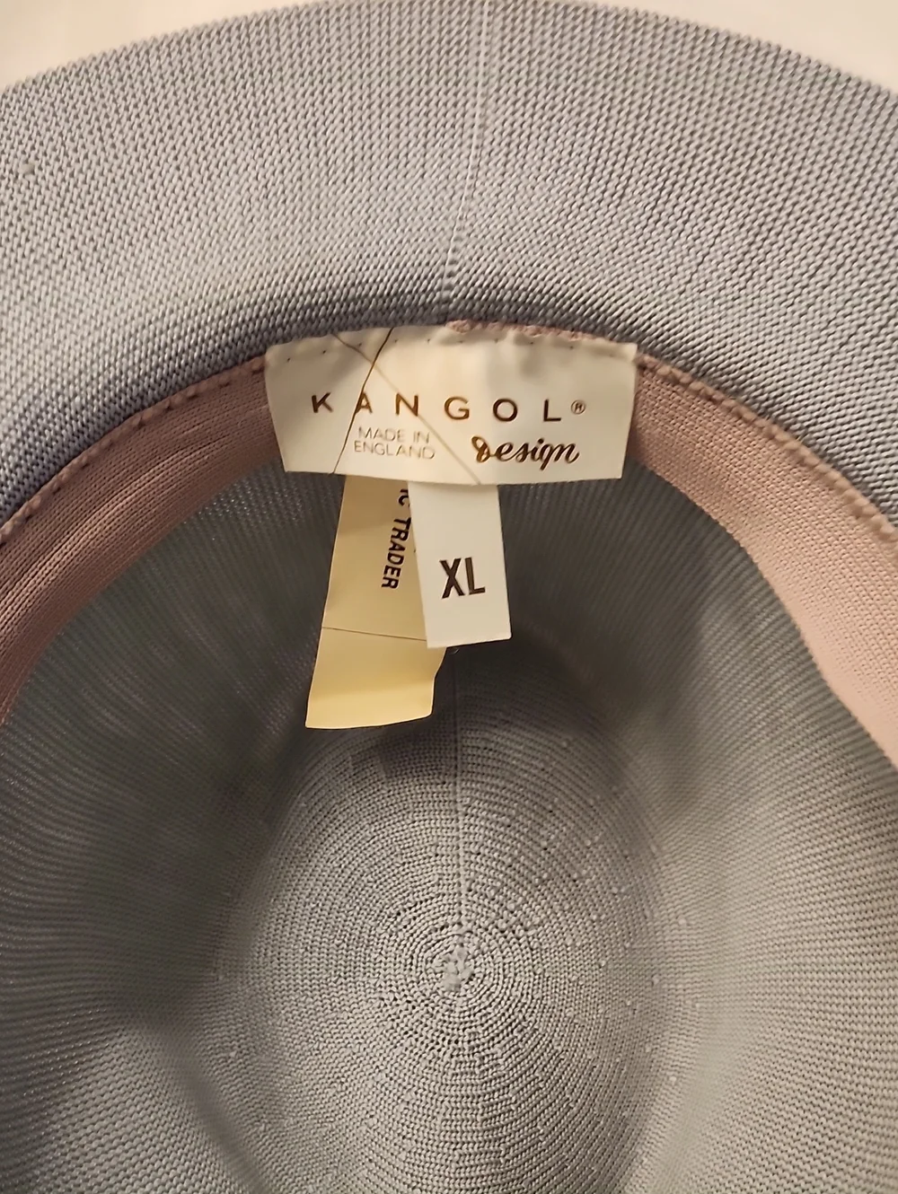 Kangol England New Tropic Trader Grey Blue Fedora Hat, XL, $55